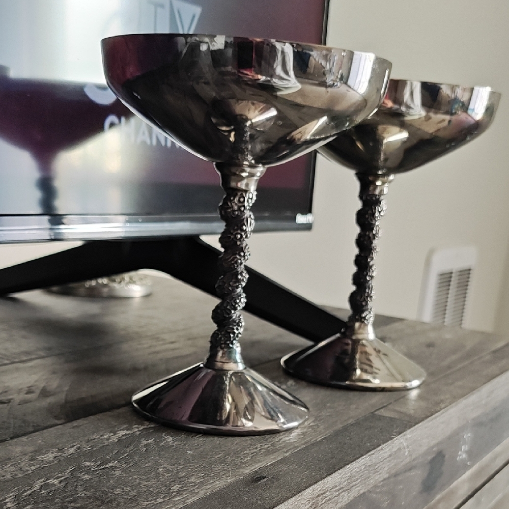 Elegant Silver Goblets